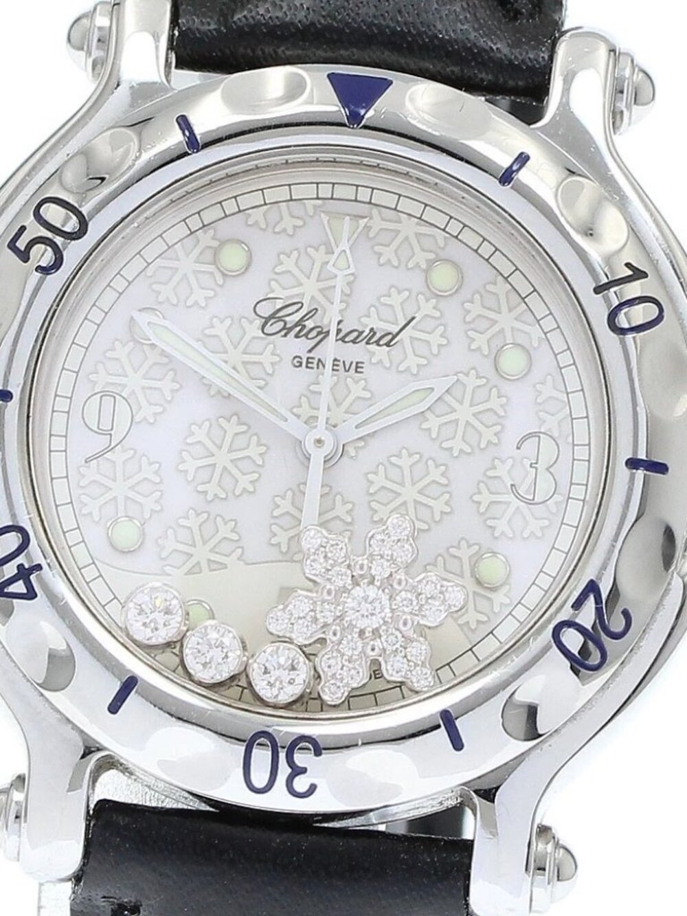 Chopard Happy sports 27/8949 snowflake diamond date Quartz Ladies Watch_905781